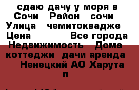 сдаю дачу у моря в Сочи › Район ­ сочи › Улица ­ чемитоквадже › Цена ­ 3 000 - Все города Недвижимость » Дома, коттеджи, дачи аренда   . Ненецкий АО,Харута п.